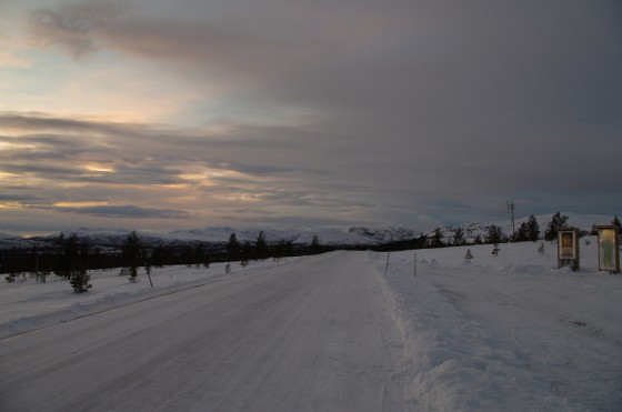 Blick in Richtung Norwegen, Winter 2014/2015